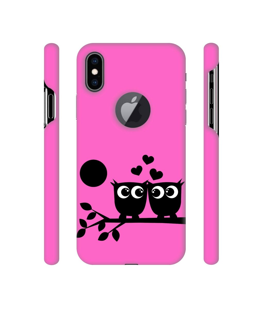 Amazon Brand - Solimo Designer Love Birds Vector 3D Printed Hard Back Case Mobile Cover for Apple iPhone Xs Max (Logo Cut)