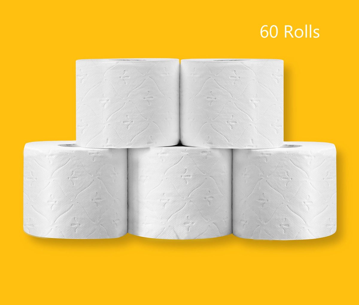 Amazon Commercial 2 PLY Pure cellulose Toilet Tissue, 60 rolls