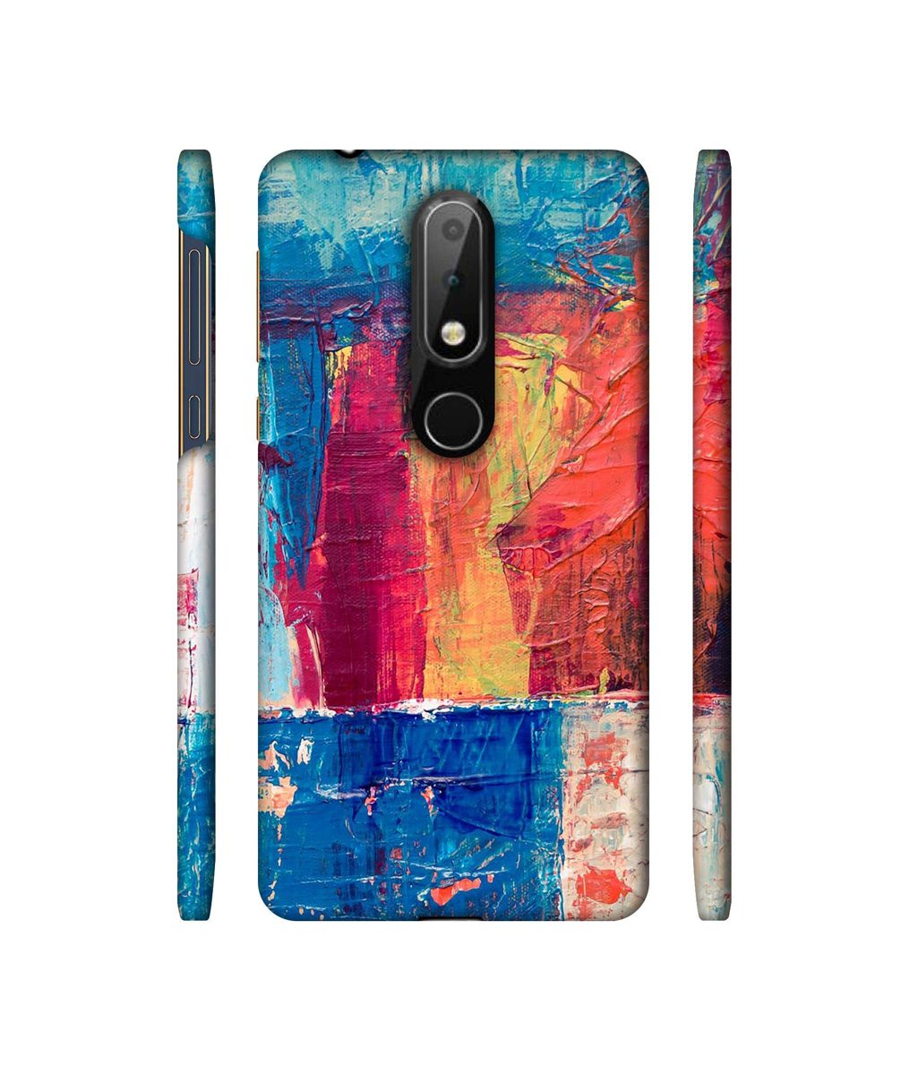 Amazon Brand - Solimo Designer Randam Color Mixing 3D Printed Hard Back Case Mobile Cover for Nokia 6.1 Plus