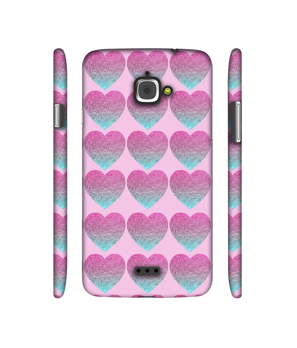 Amazon Brand - Solimo Designer Sparkle Heart Texture 3D Printed Hard Back Case Mobile Cover for InFocus M350