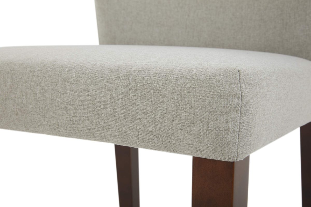 Amazon Brand – Rivet Eli Modern Curved-Back Dining Chair, Set of 2, 19.3"W, Silver
