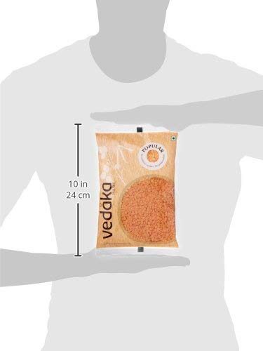 Amazon Brand - Vedaka Popular Red Masoor Dal Split, 1 kg