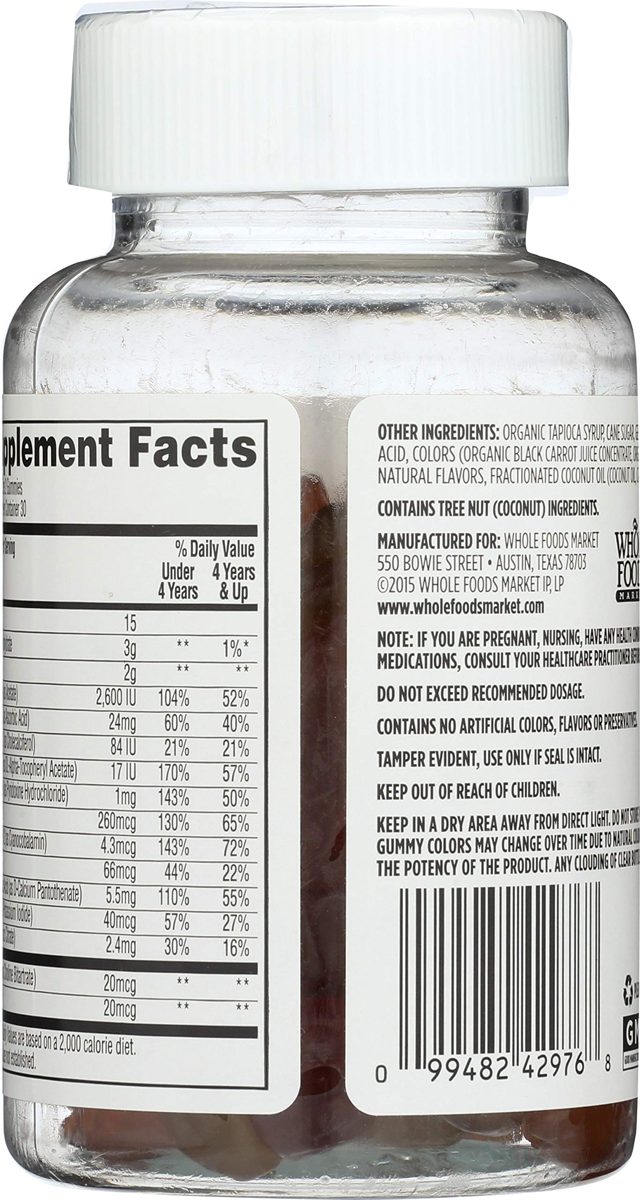 365 Everyday Value, Kids Gummy Multivitamins, Assorted Fruit Flavors, 60 ct