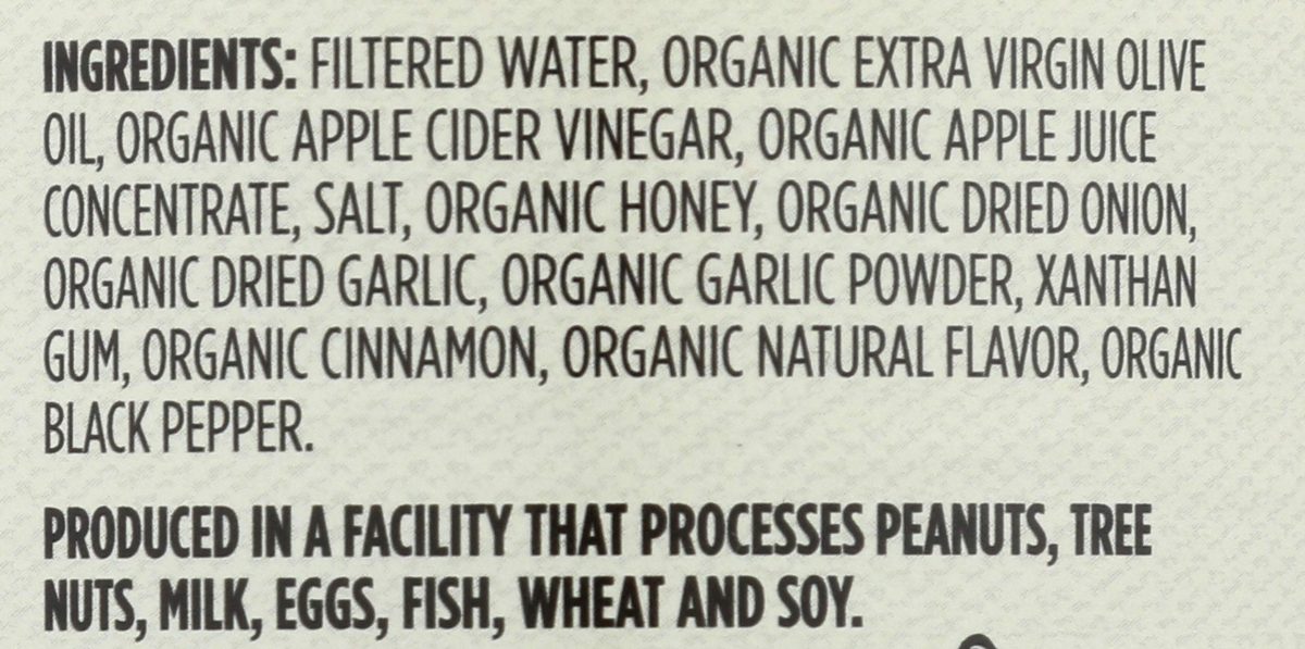 WHOLE FOODS MARKET Honey Apple Cider Vinaigrette, 12 FZ