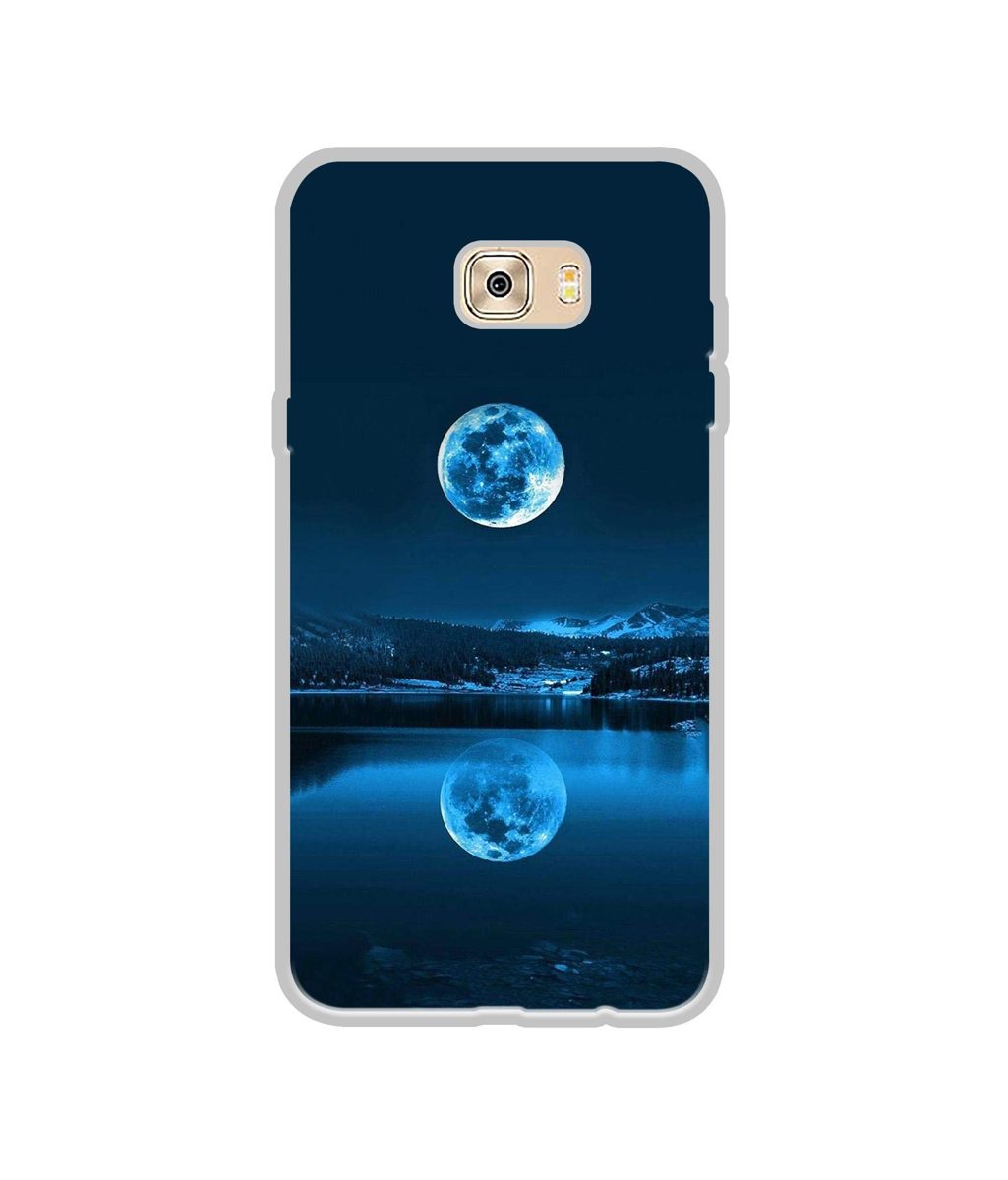 Amazon Brand - Solimo Designer Moon Pattern Print UV Printed Soft Back Case Mobile Cover for Samsung Galaxy C7 Pro