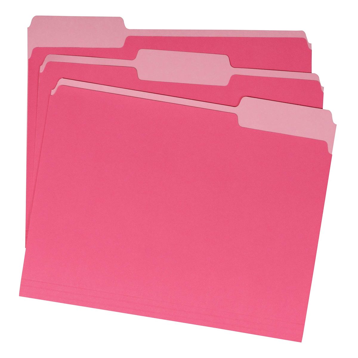 AmazonBasics File Folder - Color, 1/3 Tab, Pink, Letter, 36-Pack