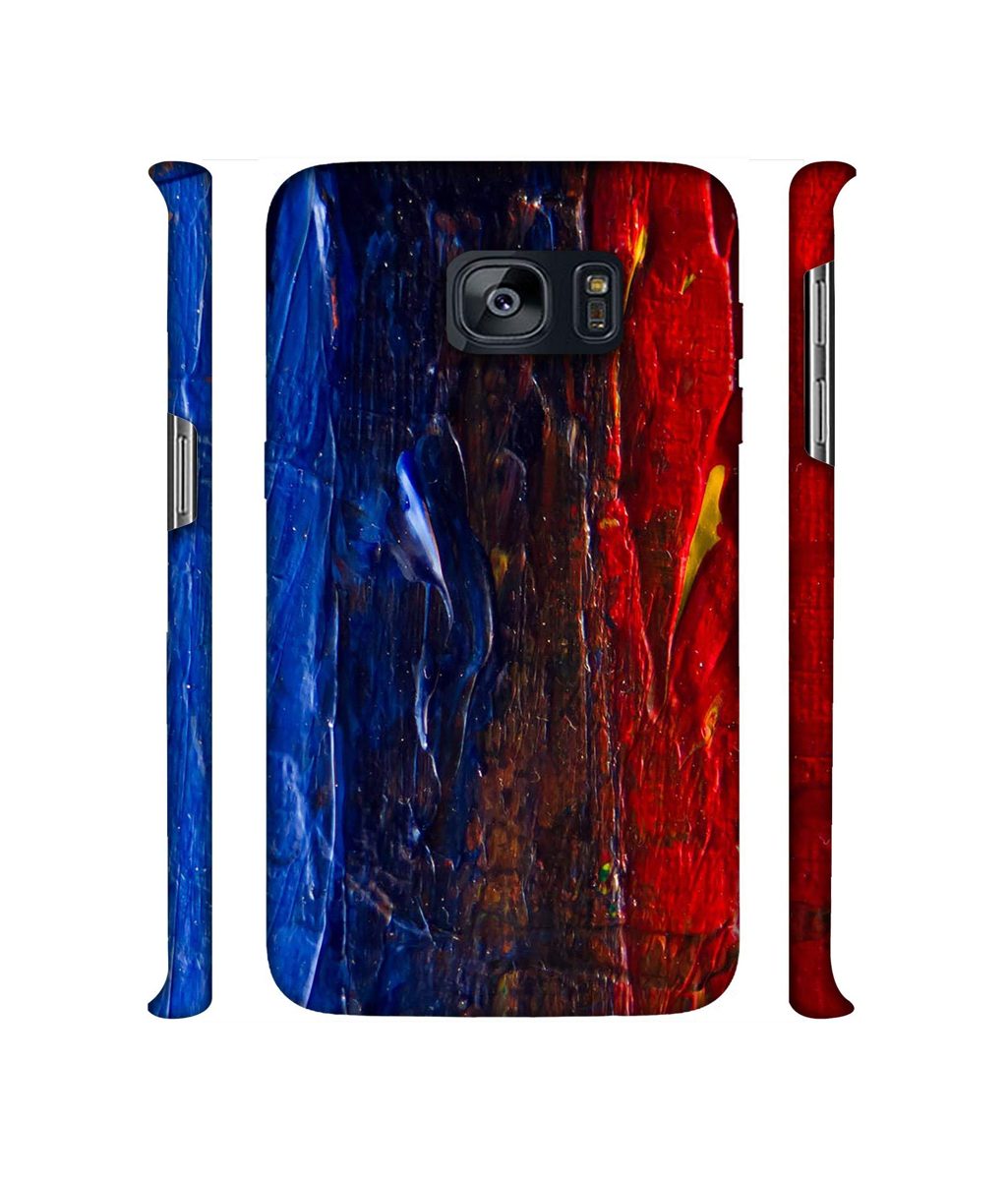 Amazon Brand - Solimo Designer Red Paint On Wall 3D Printed Hard Back Case Mobile Cover for Samsung Galaxy S7 Edge
