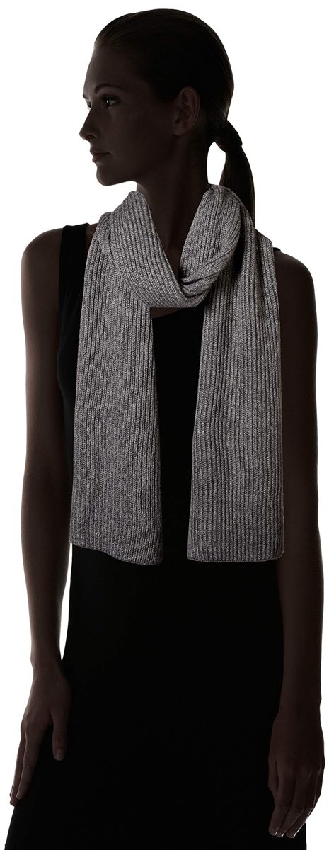 Amazon Essentials Women's Pom Knit Hat and Scarf Set, Dark Grey Heather, One Size