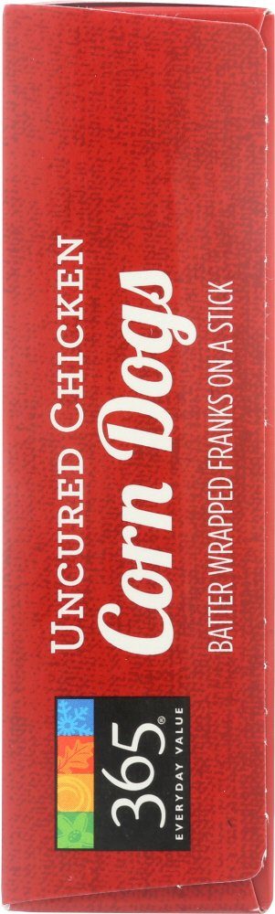 365 Everyday Value, Chicken Corn Dogs (4pk), 10 oz, (Frozen)