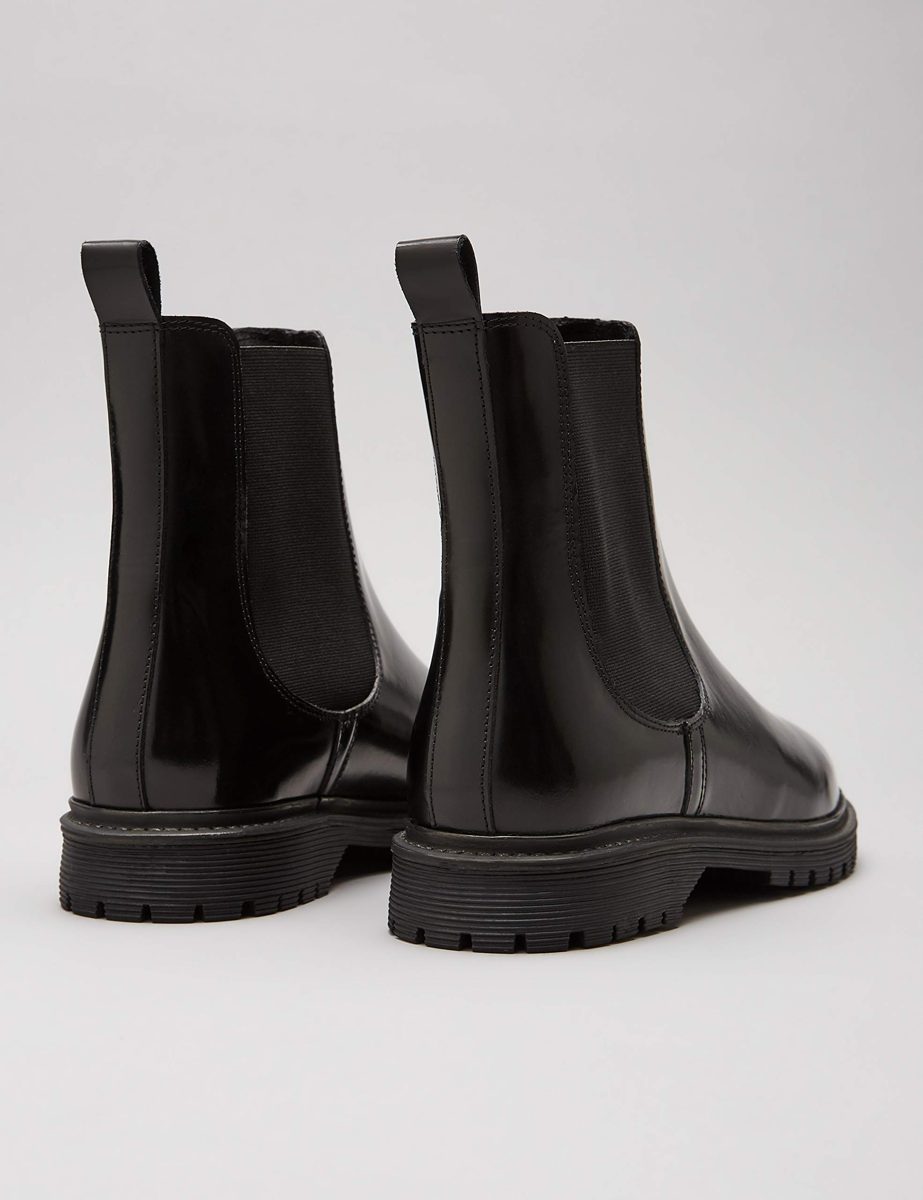 find. Women's Chunky Leather, Black), US 5