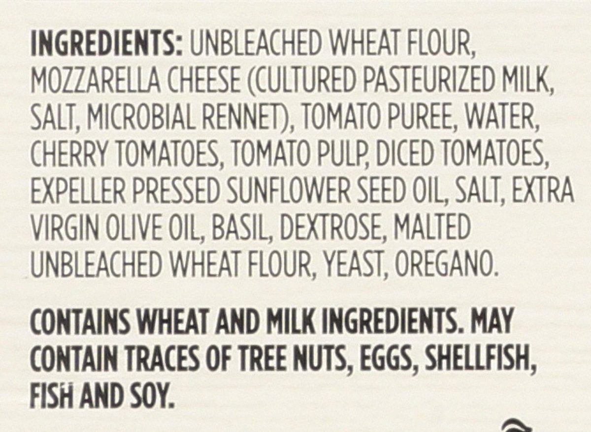 WHOLE FOODS MARKET Margherita Pizza with Cherry Tomatoes, 11.5 OZ