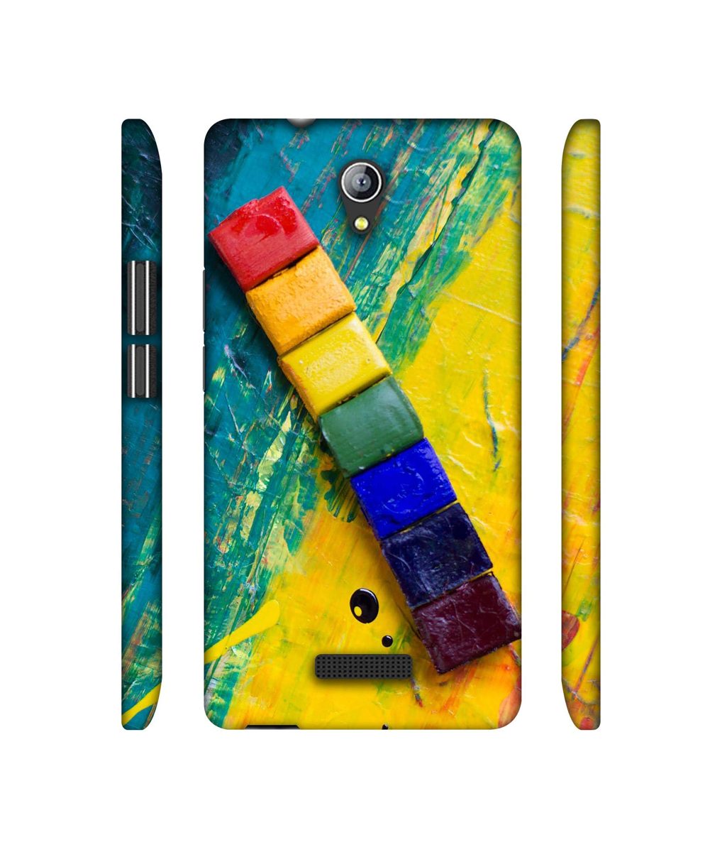 Amazon Brand - Solimo Designer Wax Color Blocks 3D Printed Hard Back Case Mobile Cover for Micromax Canvas Pace 4G Q416