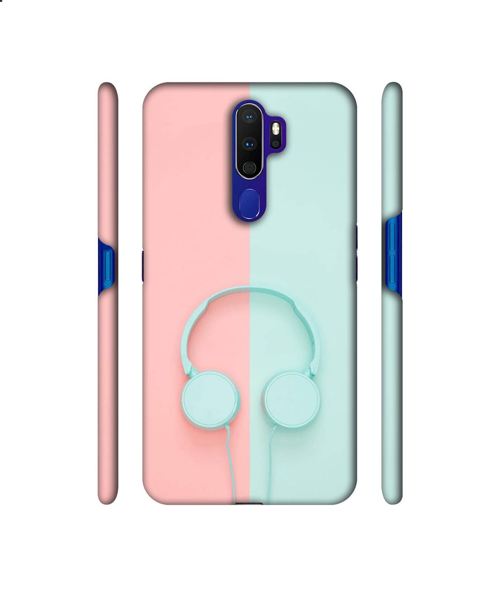 Amazon Brand - Solimo Designer Head Phone 3D Printed Hard Back Case Mobile Cover for Oppo A9 (2020)