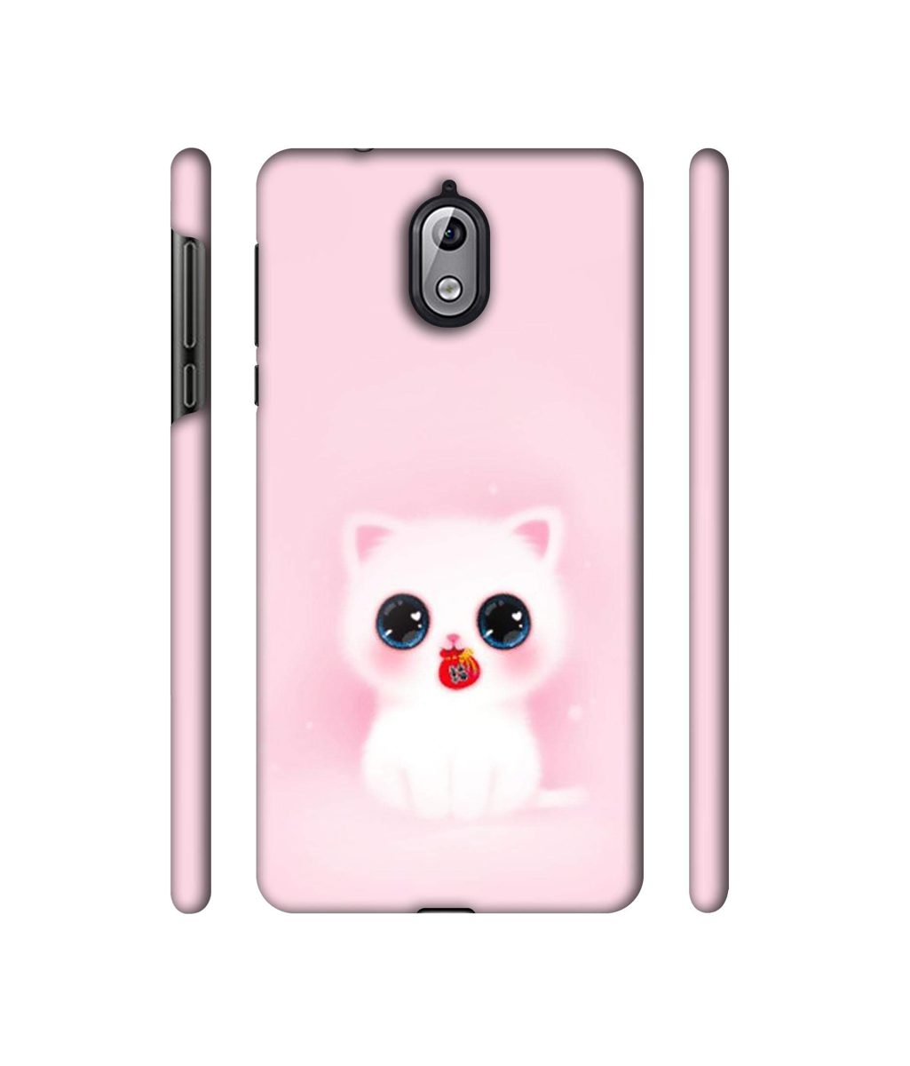 Amazon Brand - Solimo Designer Kitty 3D Printed Hard Back Case Mobile Cover for Nokia 3.1