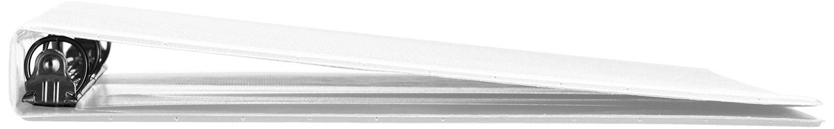 AmazonBasics Durable 1/2" Round Ring Binder, White, View, 6-Pack (Renewed)