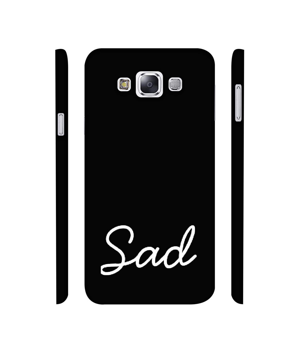 Amazon Brand - Solimo Designer Sad 3D Printed Hard Back Case Mobile Cover for Samsung Galaxy E7