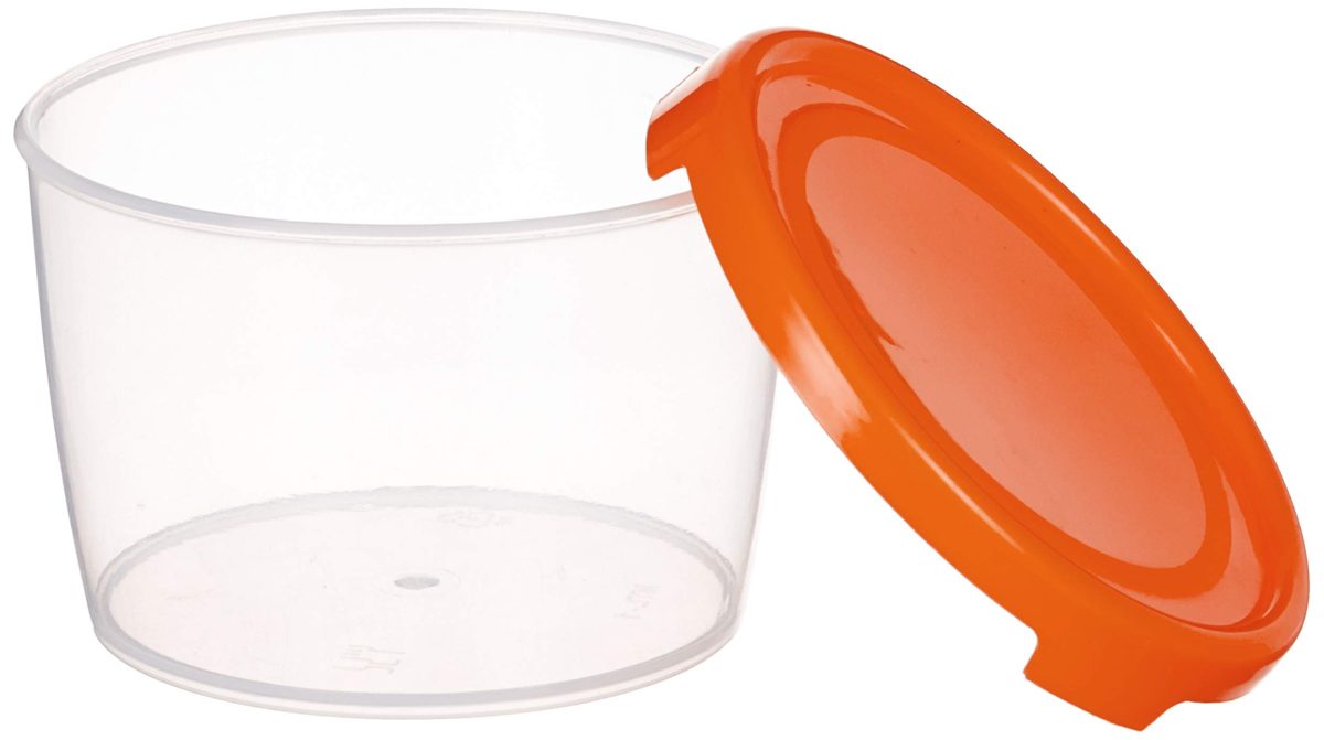 Amazon Brand - Solimo Plastic Storage Container Set, 300ml, Set of 3, Multicolour