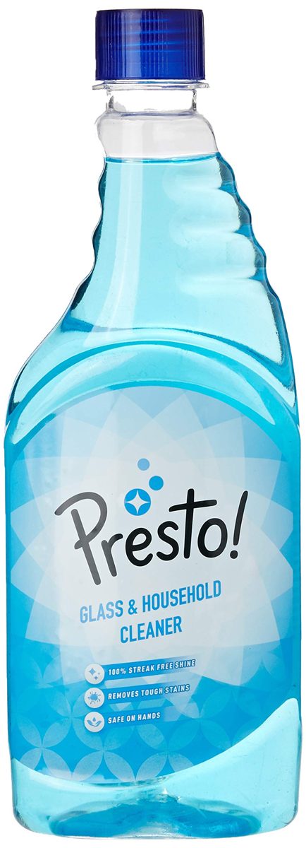 Amazon Brand - Presto! Glass and Household Cleaner Refill - 500 ml (Pack of 2)