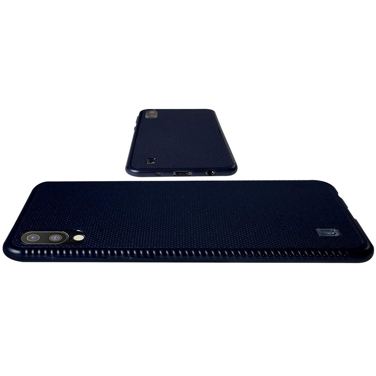 Amazon Brand - Solimo Mobile Cover (Soft & Flexible Back case) for Samsung Galaxy M10 (Blue)