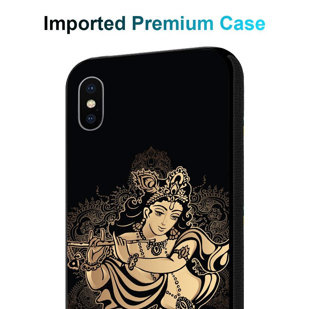 Amazon Brand - Solimo Designer God Krishna Printed Hard Back Case Mobile Cover for Apple iPhone Xs & X