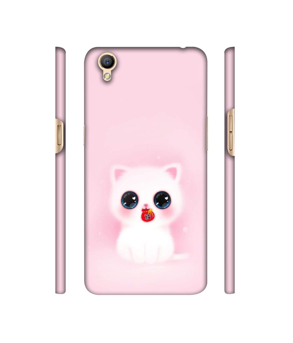 Amazon Brand - Solimo Designer Kitty 3D Printed Hard Back Case Mobile Cover for Oppo A37