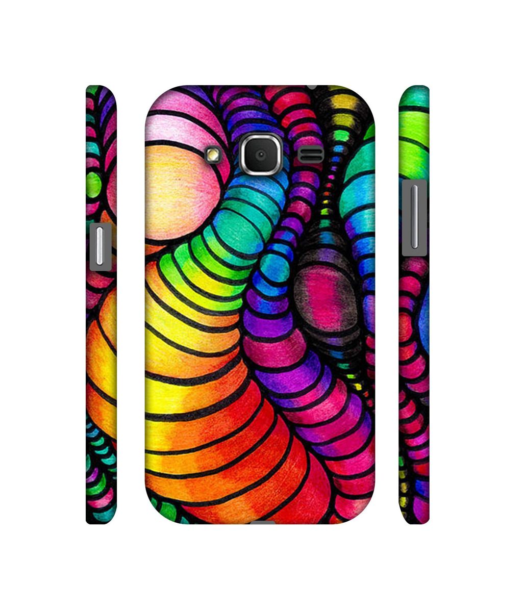 Amazon Brand - Solimo Designer Semi Circle Texture 3D Printed Hard Back Case Mobile Cover for Samsung Galaxy Core Prime