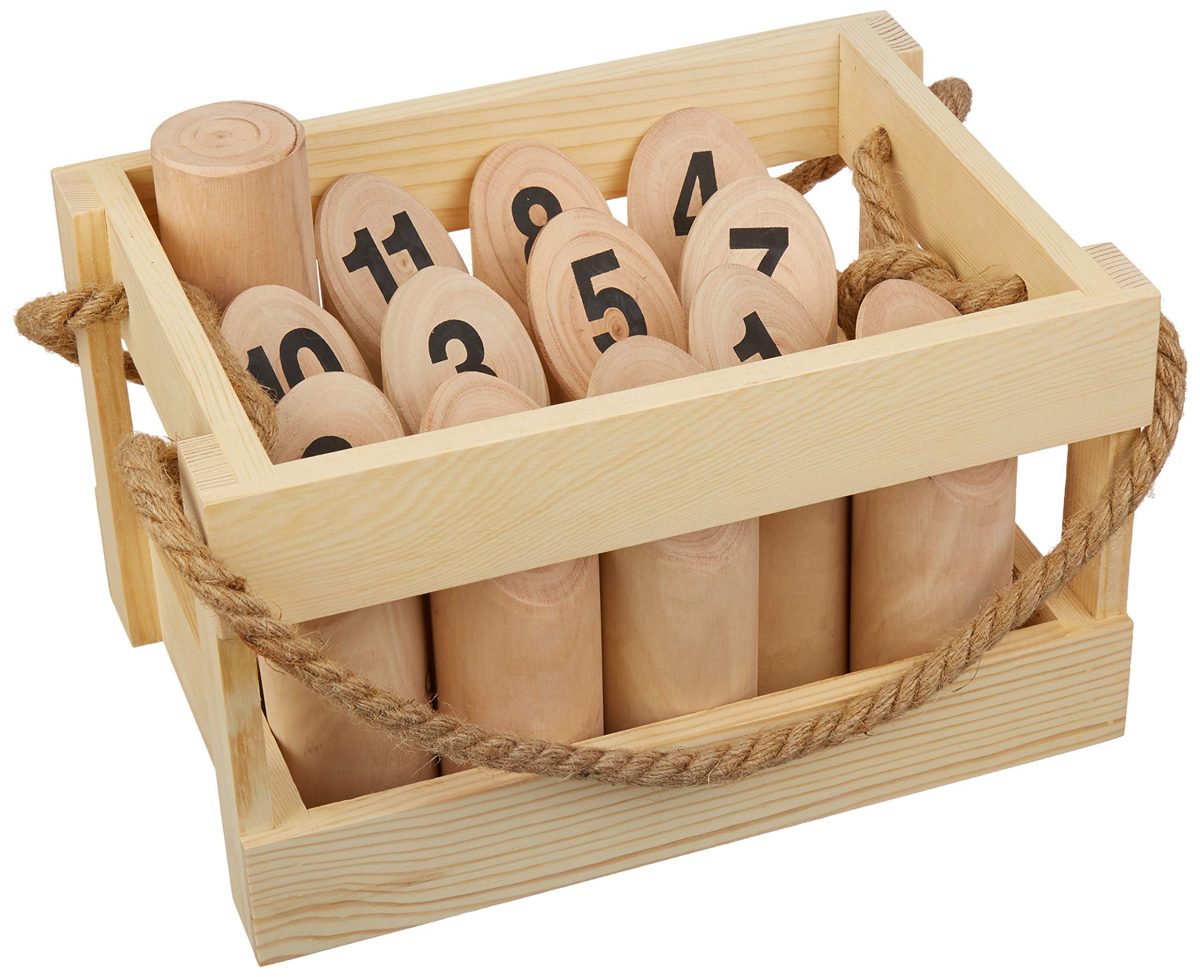 AmazonBasics Number Kubb Game Set