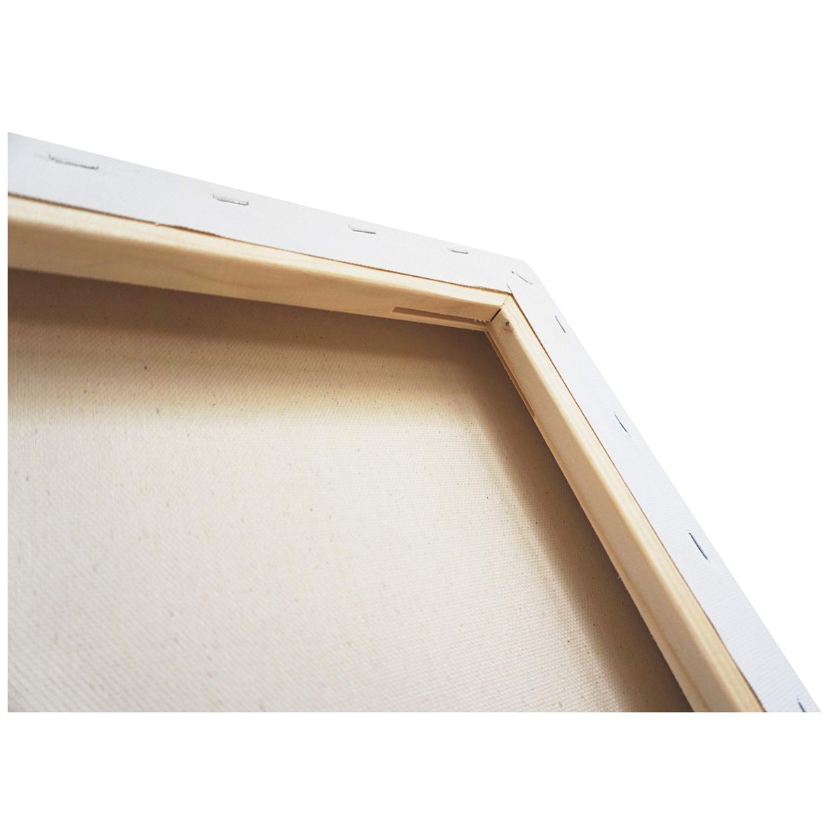 Eono by Amazon - Stretched Canvas Chunky 40cm x 40cm Blank 100% Cotton