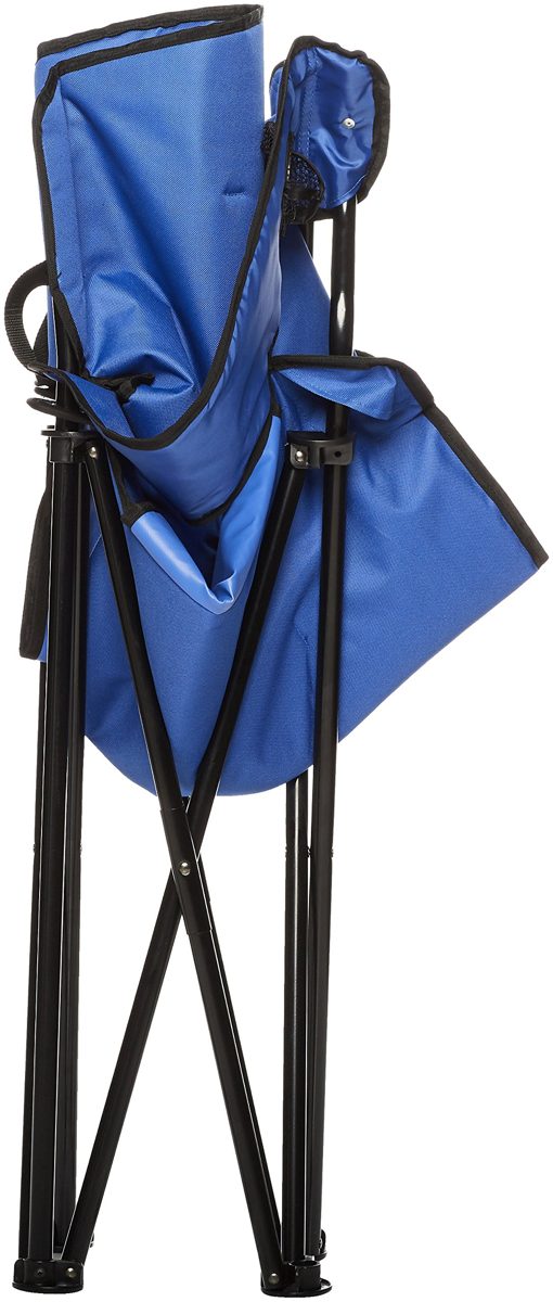 AmazonBasics Camping Chair with Cooler, Blue (Padded)