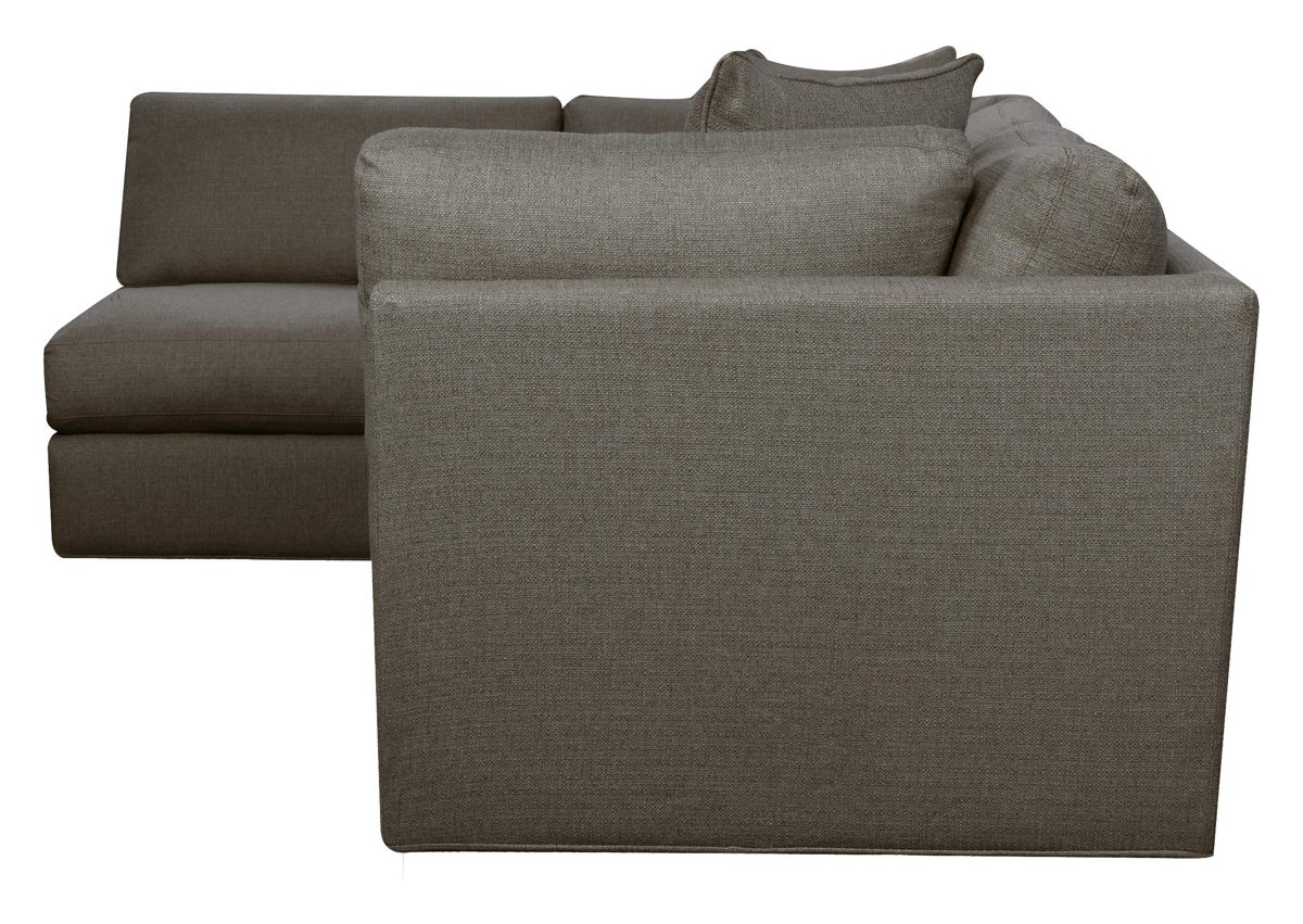 Amazon Brand – Stone & Beam Devonshire Modern Farmhouse Sectional Sofa Couch, 114"W, Tweed