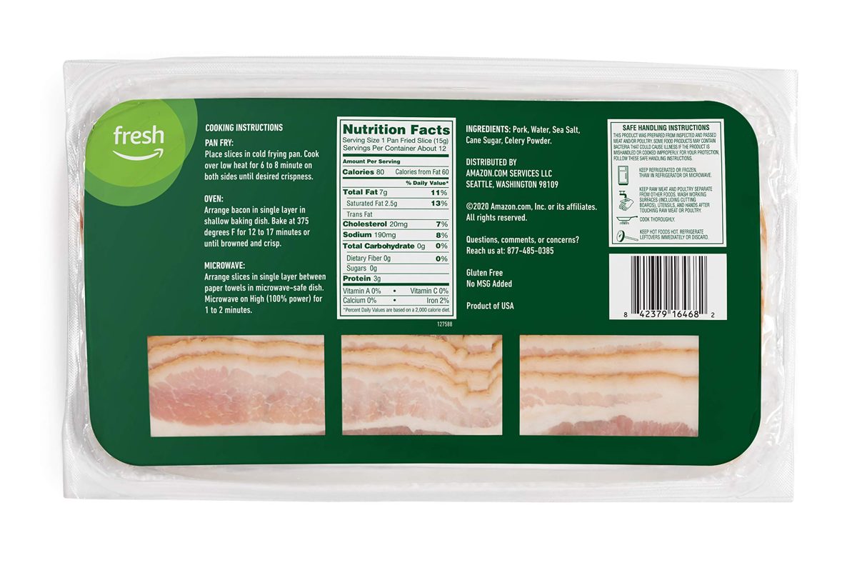 Fresh Brand – Applewood Smoked Uncured Bacon, 12 oz