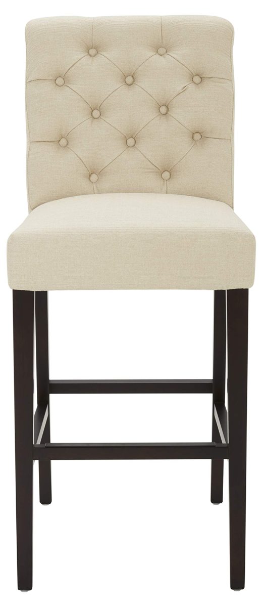 Amazon Brand – Stone & Beam Carson Tufted Kitchen Counter Bar stool, 45"H, Hemp