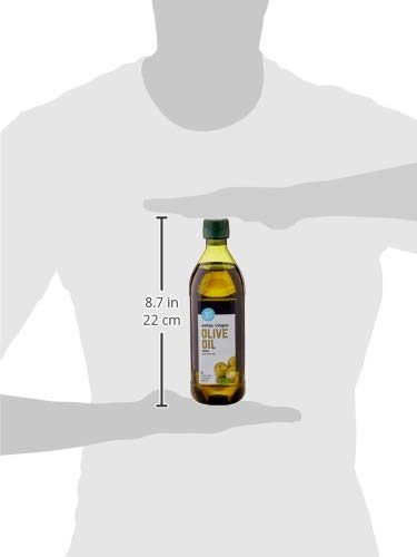Amazon Brand - Happy Belly Extra Virgin Olive Oil, Mediterranean Blend, 16.9 fl oz (500mL)