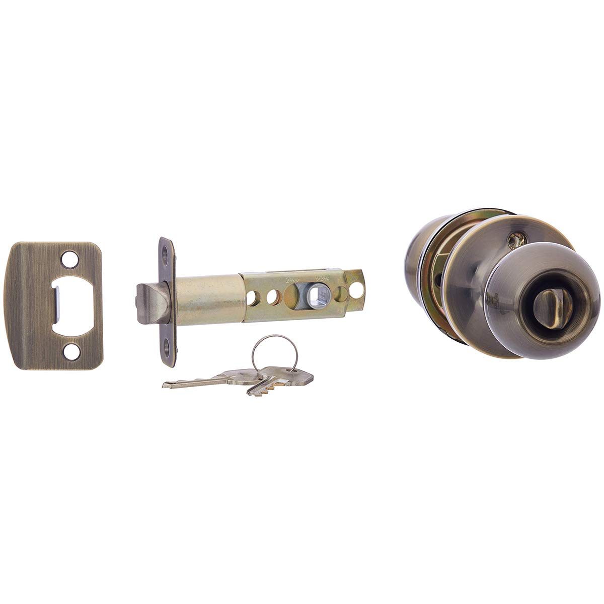 AmazonBasics Door Knobs - Standard Ball AB-DH524-AB 1