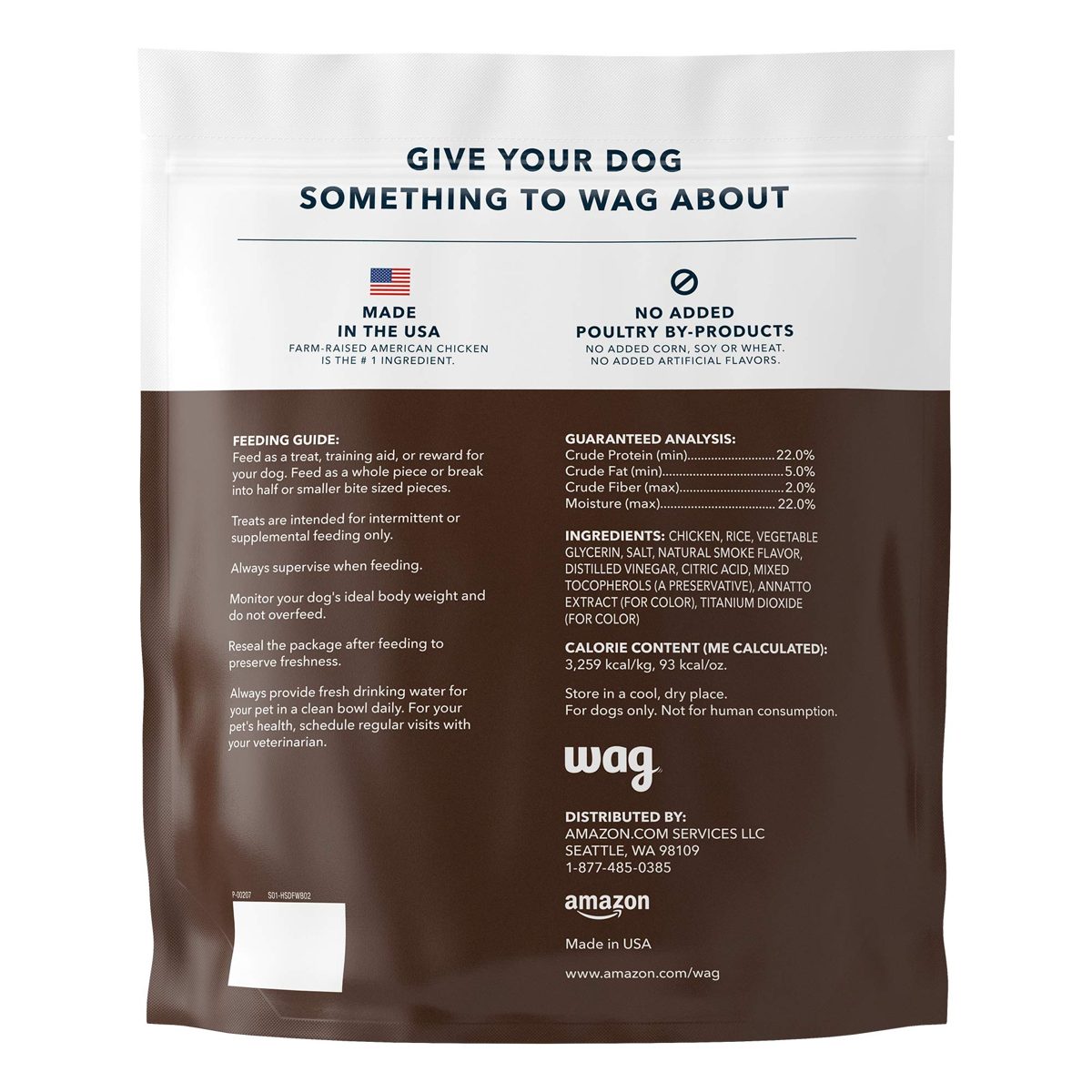 Amazon Brand - Wag Treats Chicken and Waffle Bites 24oz