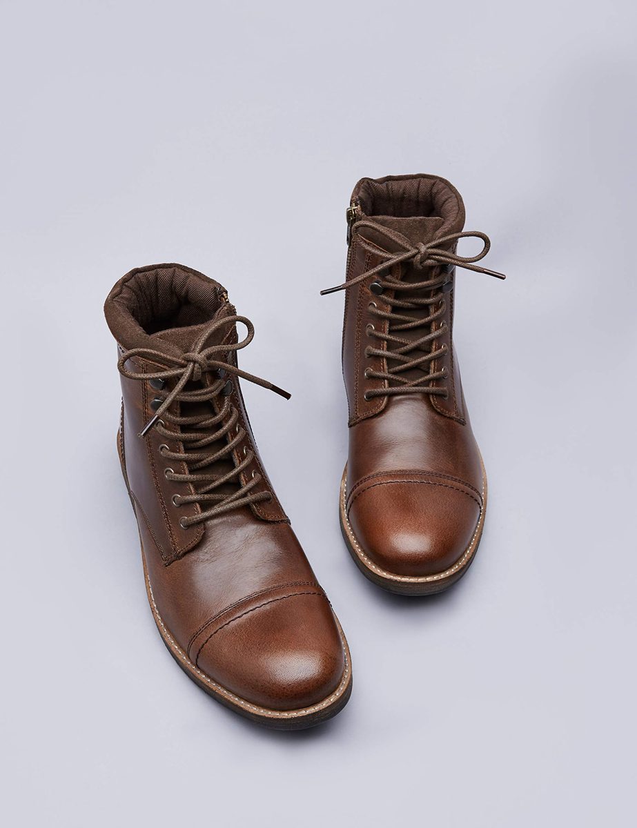 find. Max, Men Biker Boots, Brown (Casual Tan), 11 UK (45 EU)