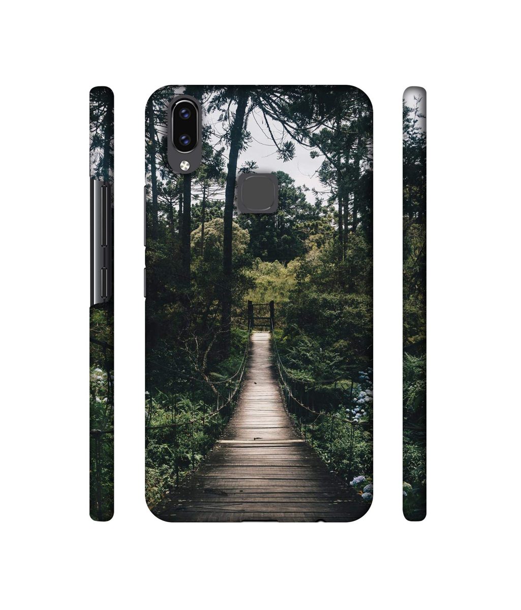 Amazon Brand - Solimo Designer Wooden Bridge 3D Printed Hard Back Case Mobile Cover for Vivo V9 / V9 Pro