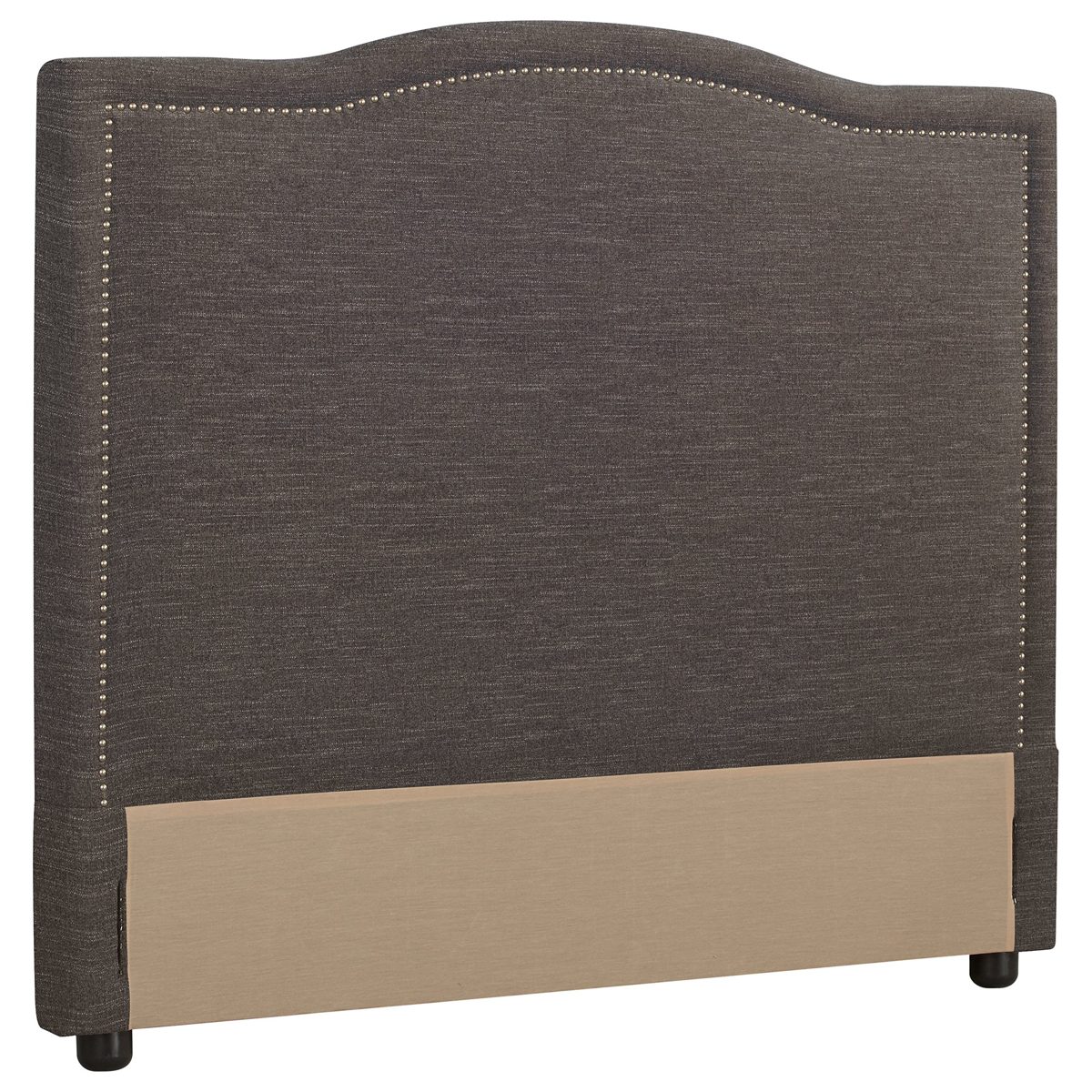 Amazon Brand – Stone & Beam Bridgewater Curved King Headboard, 82"W, Curious Charcoal