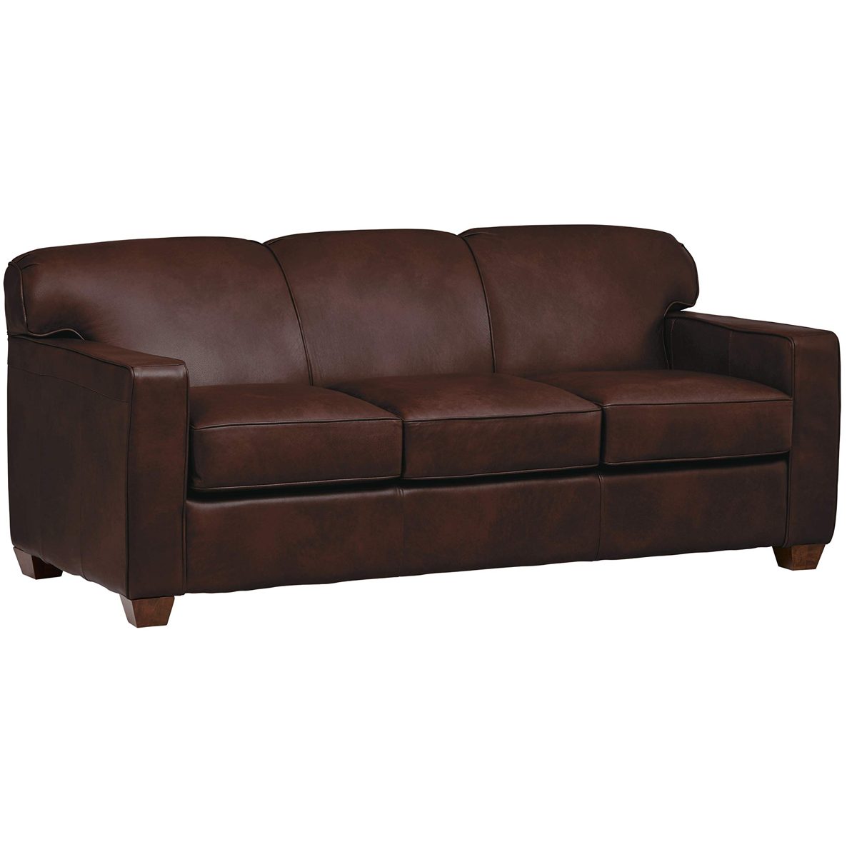 Amazon Brand – Stone & Beam Fischer Queen-Sized Sleeper Sofa, 79"W, Driftwood Leather
