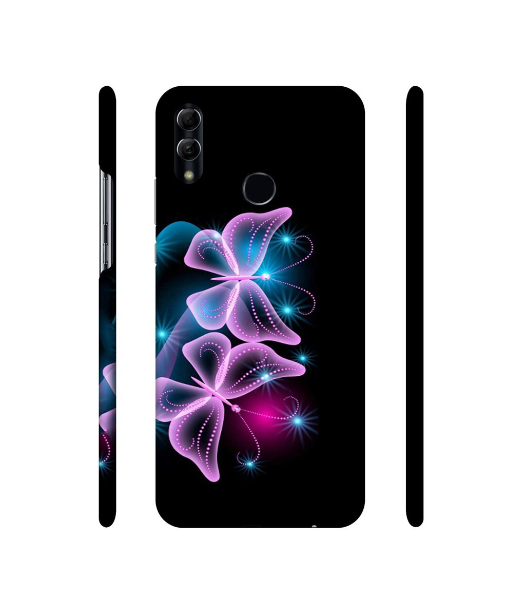Amazon Brand - Solimo Designer Butterflies Neon Light 3D Printed Hard Back Case Mobile Cover for Honor 10 Lite