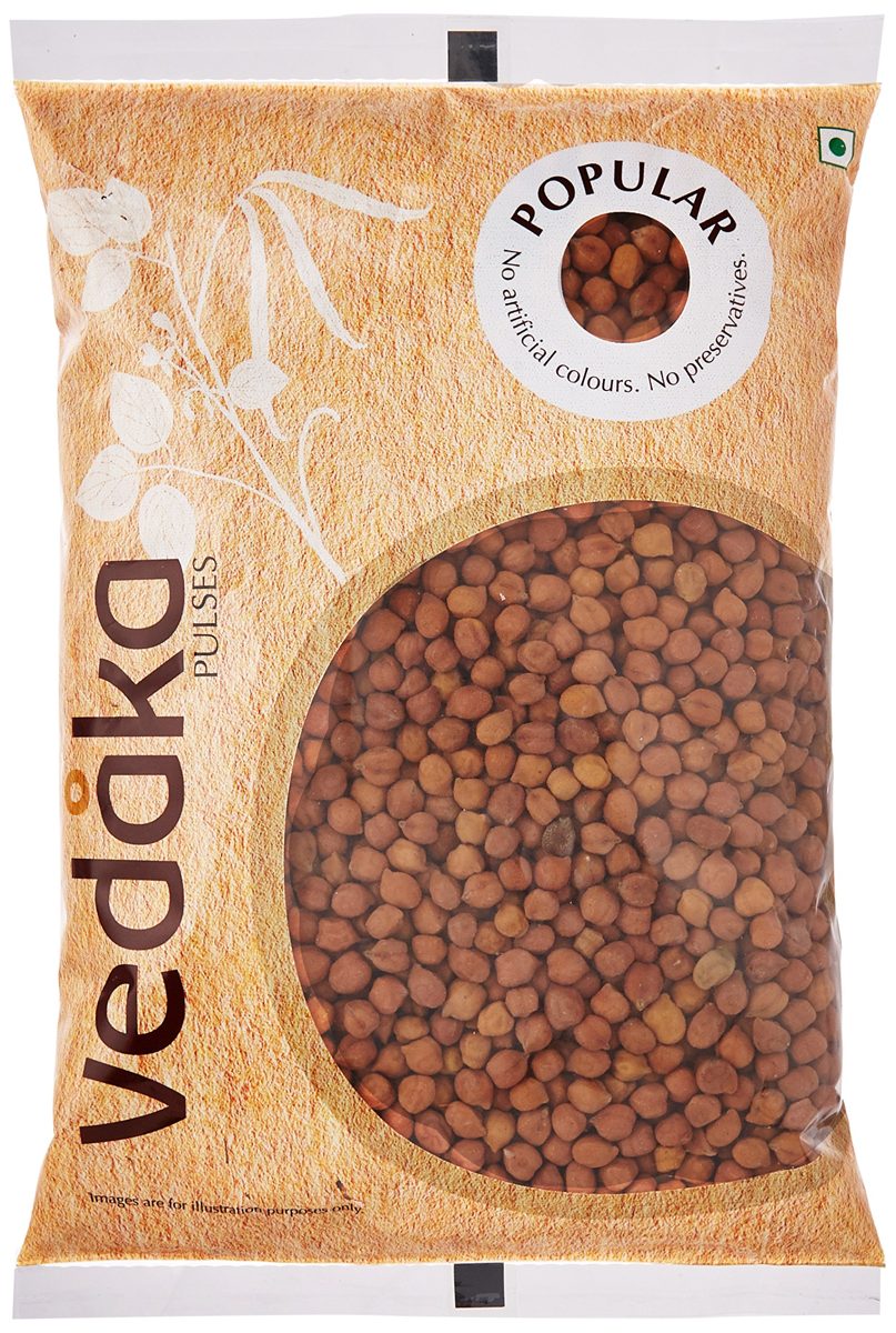 Amazon Brand - Vedaka Popular Black Chana, 500g