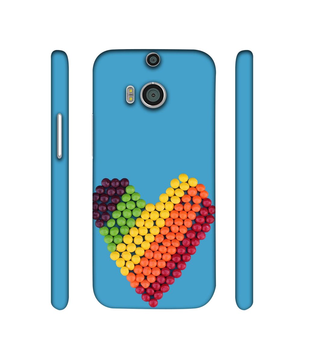 Amazon Brand - Solimo Designer Ball Heart 3D Printed Hard Back Case Mobile Cover for HTC One M8
