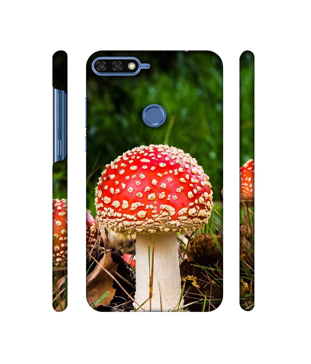 Amazon Brand - Solimo Designer Red Mushroom 3D Printed Hard Back Case Mobile Cover for Huawei Honor 7A