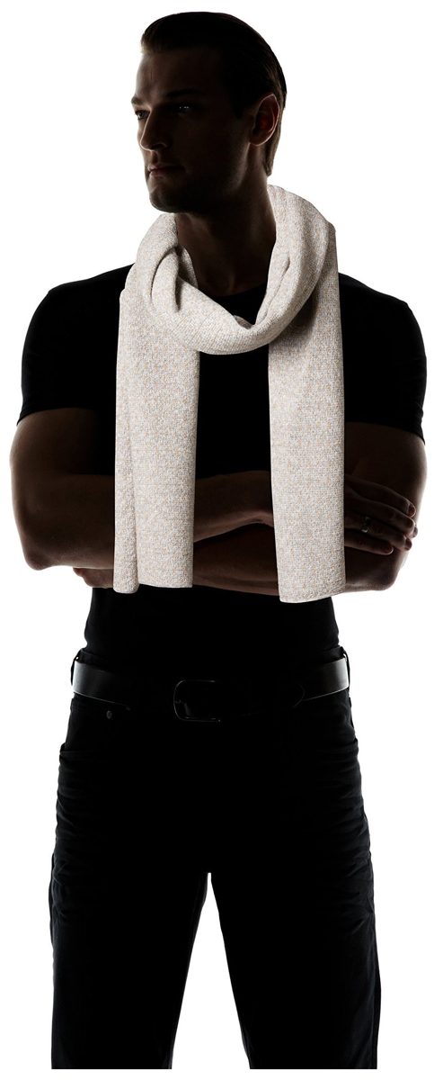 Thirty Five Kent Men's Cashmere Textured Scarf