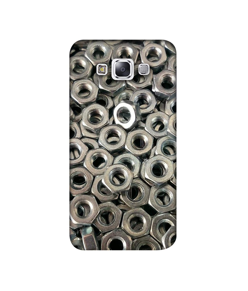 Amazon Brand - Solimo Designer Nut Bolt 3D Printed Hard Back Case Mobile Cover for Samsung Galaxy E7
