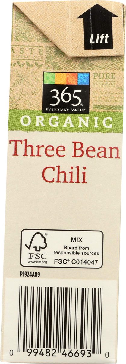 365 Everyday Value, Organic Three Bean Chili, 17 oz