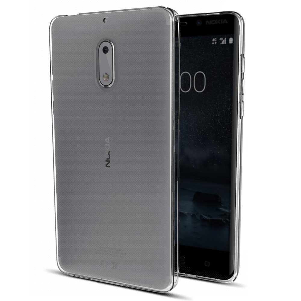 Amazon Brand - Solimo Nokia 6 Mobile Cover (Soft & Flexible Back case), Transparent