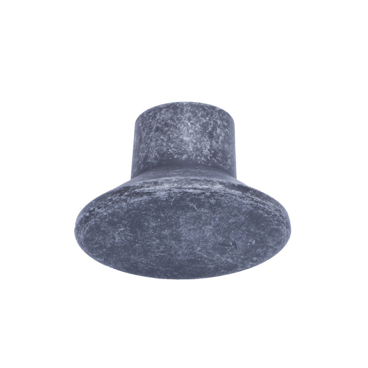 AmazonBasics Flat Oval Cabinet Knob, 1.44" Diameter, Antique Silver, 10-Pack