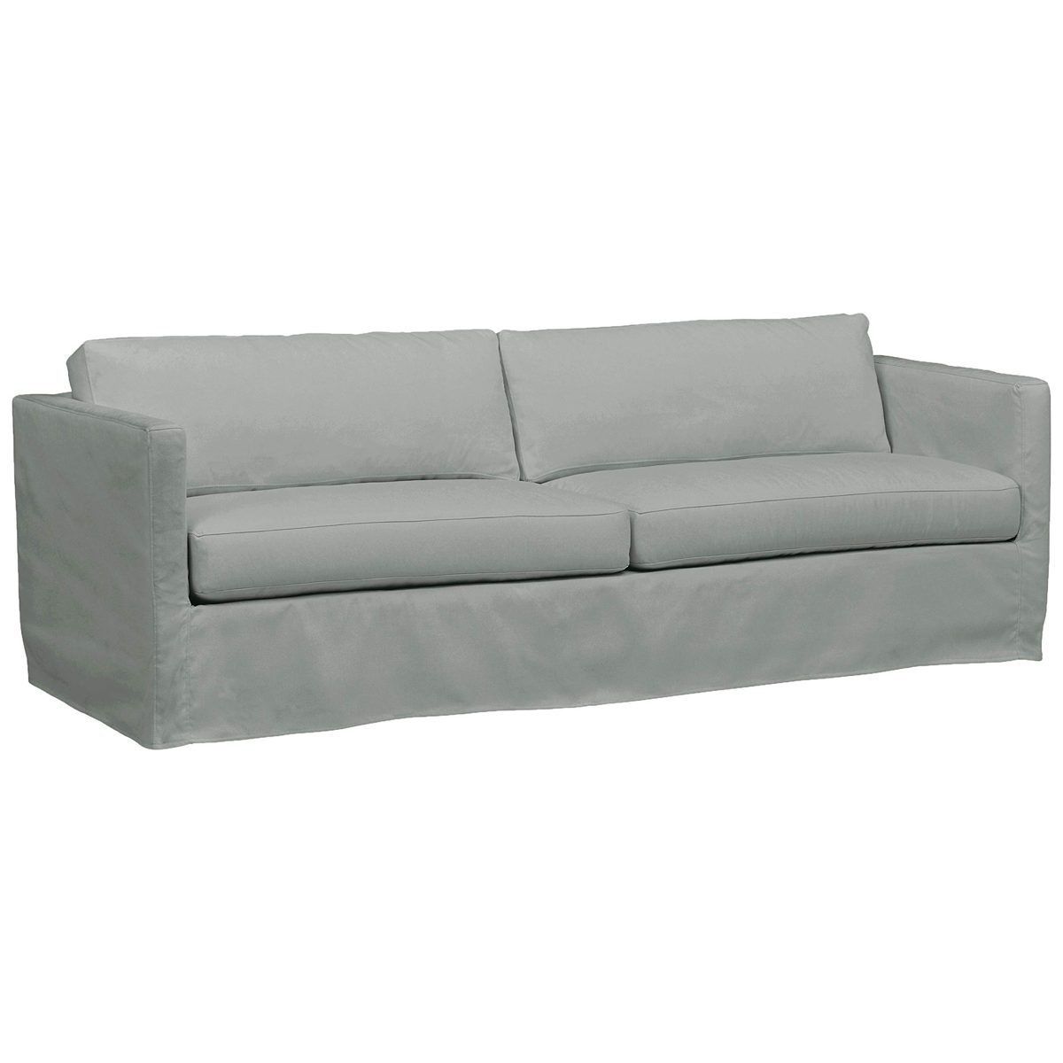 Amazon Brand – Stone & Beam Andover Slipcover Sofa Couch, 90"W, Spa-Colored Fabric