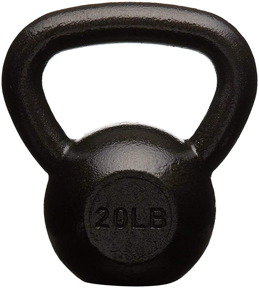 (Renewed) AmazonBasics Cast Iron Kettlebell, 9.1 KGS